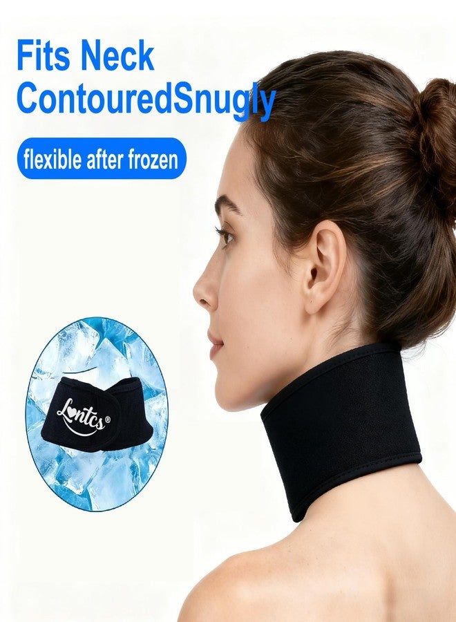 LONTCS Neck Ice Pack Wrap – Reusable Hot & Cold Gel Pack for Neck Pain Relief, Cervical Support, Tonsillectomy & Thyroid Surgery Recovery, Adjustable Freezer Wrap for Men & Women - Image 5